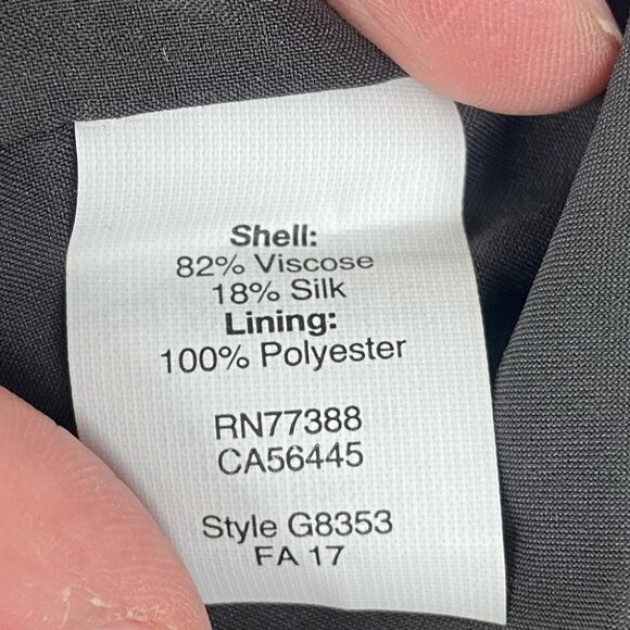 Madewell Velvet Ruffled Edge Silk Skirt Black Size 2 Flirty Super Soft Velour - Picture 8 of 11